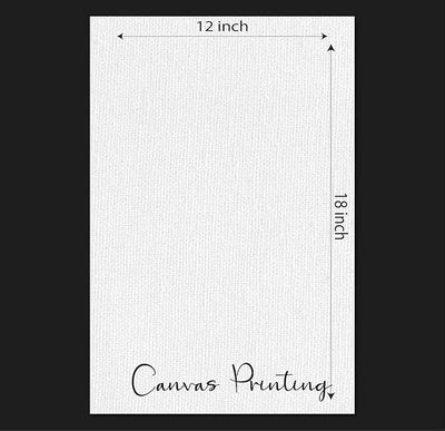 Canvas Print Moon and Deer Unframed Canvas Art Painting for Home Wall Decoration(12" x18inch)