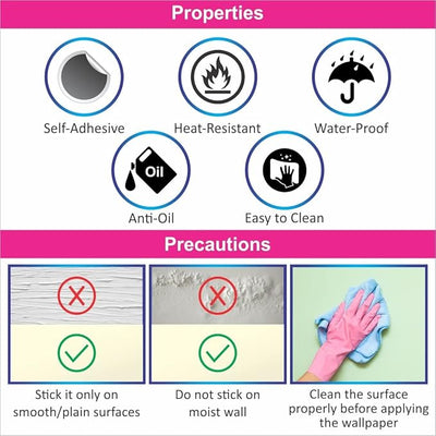 Large Wall Sticker JUST Peel & Stick Size 50 or 60 cm Pack of 1