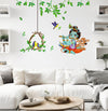 Religious God Krishna with Birds nest Combo Wall Stickers |PVC Vinyl | Multicolour
