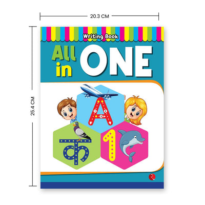 All in one Book - Practice writing book in English and Hindi for Kids [Paperback]