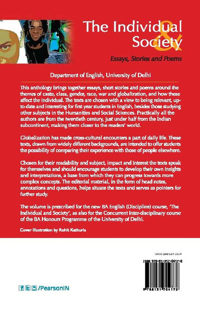 The Individual and Society by University of Delhi Department of English [Paperback]
