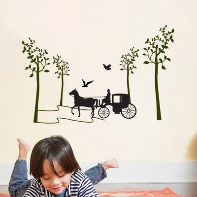 Vinyl Large Wall Reusable Self-Adhesive Sticker Just Peel & Stick Size 50 Or 60 Cm Pack Of 1 (Code Gs183)