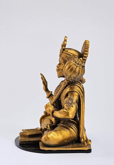 Hindu Gods : Hanuman ji Murti to Protect from All Kind of Negative Energy/for Good Luck, Success and Prosperity (Gold)