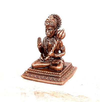 Hindu Gods : Hanuman Ji Handmade Idol Patina Antique Finish - Pack of 1 Piece