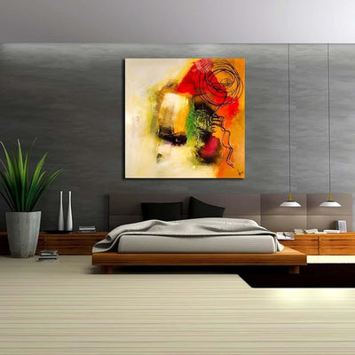 Canvas Print Unframed Canvas Painting for Bedroom & Living Room | 20 x 20 inch (51 x 51 cms)