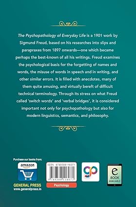 The Psychopathology of Everyday Life by Sigmund Freud [Paperback]