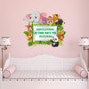 Large Modern Art Wall Sticker Mullticolor Vinyl Sticker 40cm or 50 cm Pack of 1