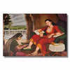 Canvas Print Unframed Rolled Art Print Canvas Rajasthani Woman Wall Painting for Home Decor And Office