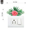 Decorative Switch Board/Pannel Floral Design with Animated Animals Wall Stickers for Home Living Room Bedroom Decor Combo Pack