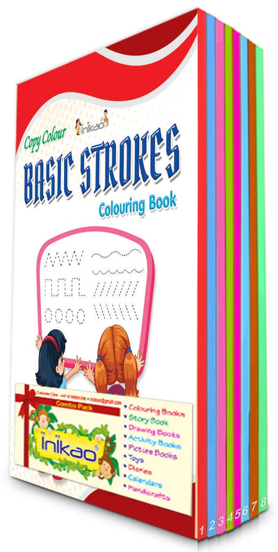 Colouring Books Collections for Early Learning Pack of 8 [Paperback]