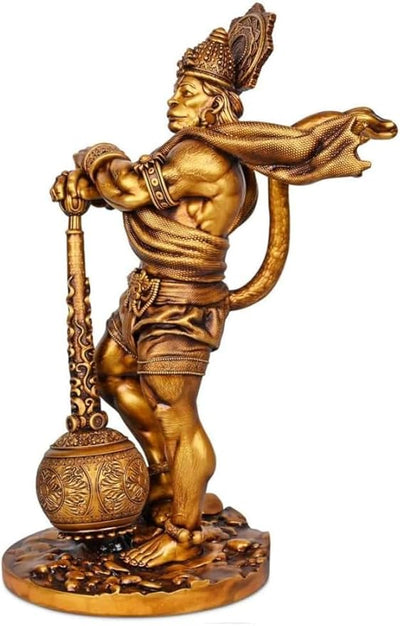 Hindu Gods : Hanuman Ji Bahubali Idol for Home Decor. Pooja Room, Bedroom, Office Table Showpiece