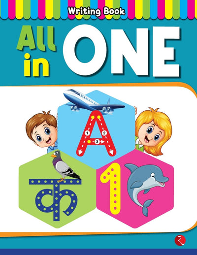 All in one Book - Practice writing book in English and Hindi for Kids [Paperback]