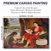 Canvas Print Unframed Rolled Art Print Canvas Rajasthani Woman Wall Painting for Home Decor And Office