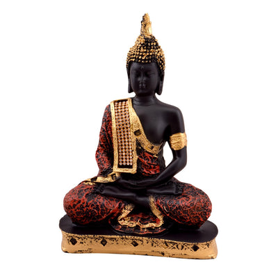 Polyresin Sitting Buddha Idol Statue Showpiece