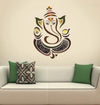 Vighnaraja God Wall Sticker for Living Room/Bedroom/Office Size - 49 Cm X 60 Cm