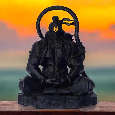 Hindu Gods : Hanuman Ji Dhyan Mudra Meditation Idol for Home, Car Dashboard, Decorative Showpiece, Pooja,Gift & Living Room