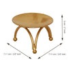 Handcrafted Golden Metal Tea Light Candle Holder Stand