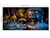 Canvas Print Unframed Rolled Art Print||Lord Buddha Canvas Wall Art Print for Home Décor And Office||Unframed canvas Painting For Wall decor||Home wall and Office Interior