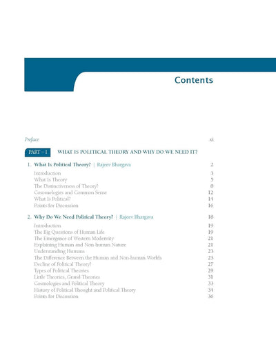 Political Theory: An Introduction by Rajeev Bhargava, Ashok Acharya [Paperback]