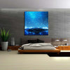 Canvas Print Northern Lights Aurora Borealis D4 | Unframed Canvas Painting for Bedroom & Living Room | 16 x 16 inch (41 x 41 cms)