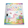 Lets be a Unicorn Reusable Wipe And Clean Activity Book [Paperback]