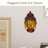 Brass Statue Lord Buddha Face Wall Hanging for Blessing, Happiness, Health, Home & Office with Antique Look