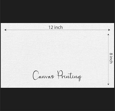 Canvas Print Abstract Artwork of Colours UnframedPainting for Wall Decoration(8" x12inch)