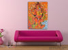 Canvas Print Unframed |  Decoration | Decor | Kerala Mural Art Wall Painting Size 24 Inch x 16 Inch
