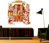 Large Wall Sticker Of Ram Ji JUST Peel & Stick Size 50 or 60 cm Pack of 1