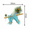Krishna Flute in Hands Vinyl Wall Sticker for Living Room, Bedroom, Kids Room Sticker Size - 55 Cm X 55 Cm