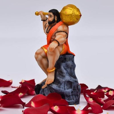 Hindu Gods : Hanuman Ji Bahubali Idol for Home Decoration, Office Desk, Study Table, Car Dashboard