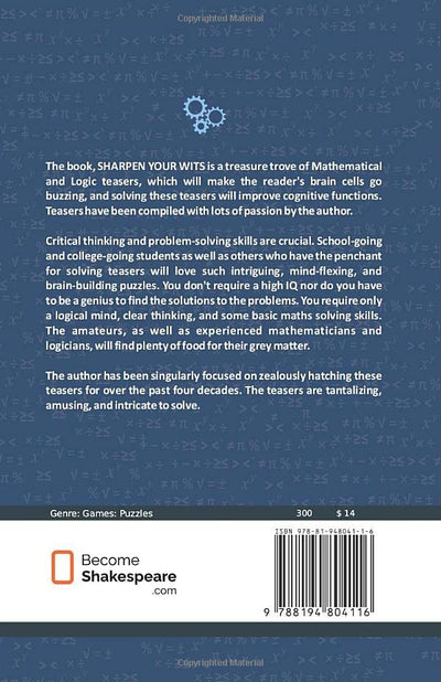 SHARPEN YOUR WITS by SUNIL B MASHRUWALA [Paperback]