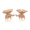 Elegant Metal Tea Light Candle Holder Set of 2 for Home Decor