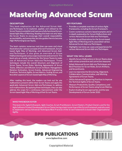 Mastering Advanced Scrum by Rituraj Patil [Paperback]