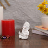 Ganesh Idol Ganesha Statue for Car Dashboard White