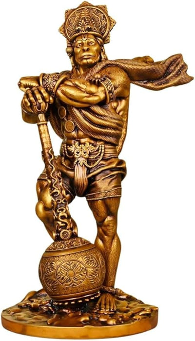 Hindu Gods : Hanuman Ji Bahubali Idol for Home Decor. Pooja Room, Bedroom, Office Table Showpiece