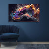 Canvas Print Abstract Artwork of Colours Unframed  Painting for Wall Decoration(8" x12inch)