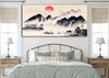 Canvas Print Hill for Living Room | Bedroom | Drawing Room & Office Walls (Canvas Print, Painting, wallpainting, 48x24 inch) unframed canvas painting