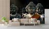 Lord Buddha Religious Sticker Wallpaper for Room Home Office Wall Decor (Size 24X36 Inch)
