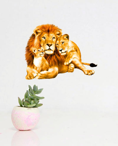 Lion King Queen Wall Sticker for Living Room/Bedroom/Office (Size - 38 Cm X 29 Cm)