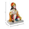 Hindu Gods : Hanuman Ji Murti in Blessing Posture with Gada Sitting