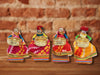 Handmade Recycled Material Rajasthani Raja Rani Puppet/Dolls Diyas Tealight