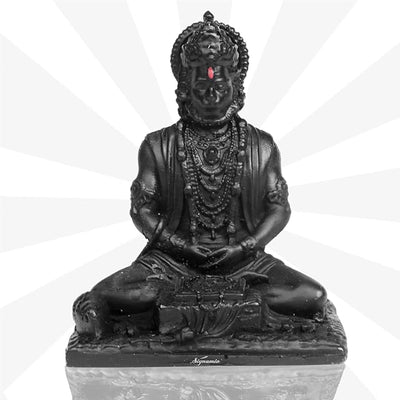 Hindu Gods : Hanuman ji Idol Statue murti for Car Dashboard Home Decoration Puja Mandir - Black
