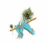 PVC Krishna In Flute Hands Wall Sticker For Living Room,Bedroom,Office,Kids Room Size - 40 Cm X 48 Cm, Self-Adhesive