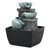 Decorative 3 Pots Polyresin Water Fountain for Home Decoration