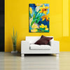 Canvas Print Beautiful Daffodil Flowers | Unframed  for Bedroom & Living Room | 16 x 22.9 inch (41 x 58 cms)