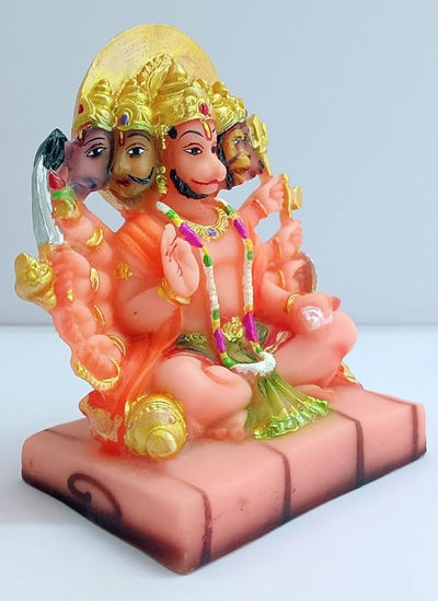 Hindu Gods : Panchmukhi Hanuman Ji Statue for Home Decor, Gifting, Protection from Evil Eye