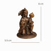 Hindu Gods : Hanuman Ji Murti Blessing with Gada Sitting for Temple Car Dashboard Home Decor
