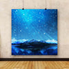 Canvas Print Northern Lights Aurora Borealis D4 | Unframed Canvas Painting for Bedroom & Living Room | 16 x 16 inch (41 x 41 cms)