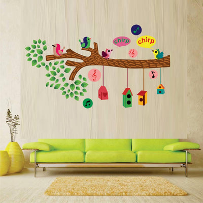 Large Wall Reusable Self-Adhesive Sticker Just Peel & Stick Size 50 Or 60 Cm Pack Of 1 (Code Gs184(Vinyl)
